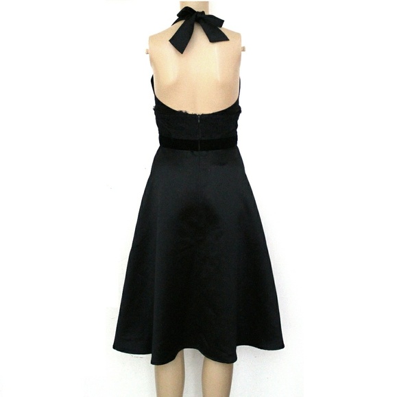 🎃WHBM 2, Halter Open Back 50s Cocktail Dress - Picture 3 of 4
